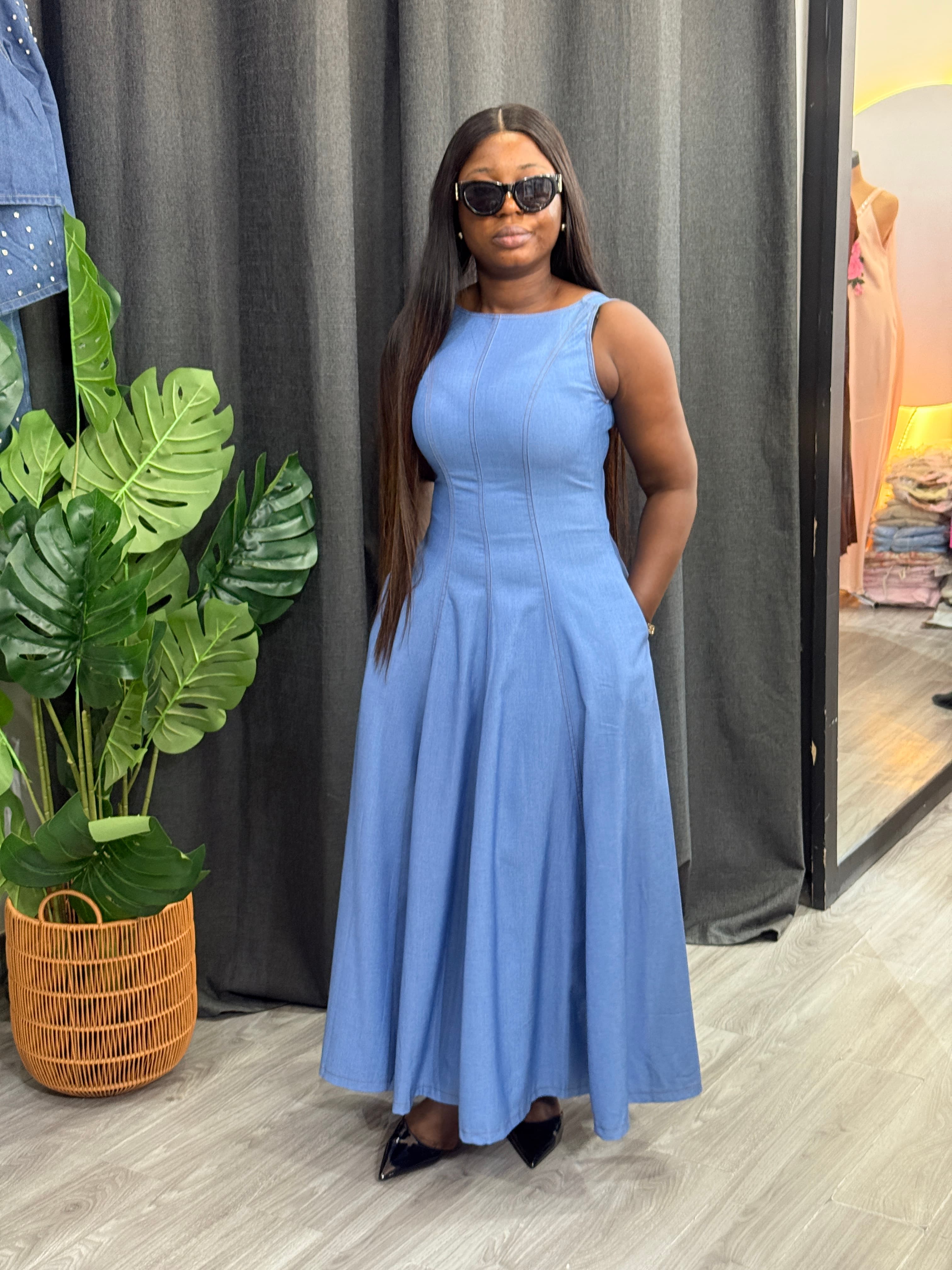 Maxi Jeans Dress image